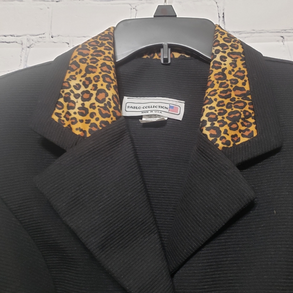 VTG NWT 80's Pablo Petites NY Sz 14P Leopard J… - Picture 13 of 16